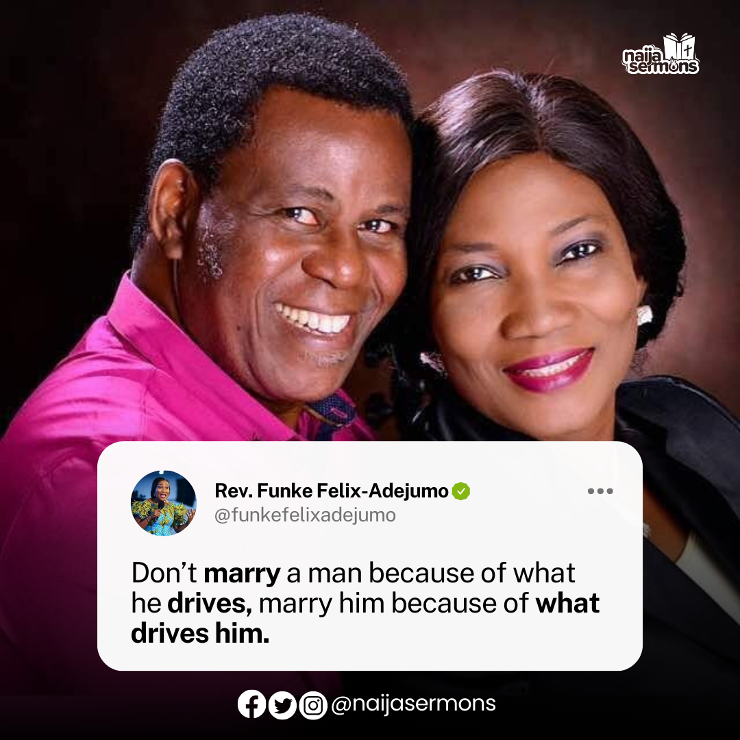 QUOTE OF THE DAY BY REV. FUNKE FELIX-ADEJUMO