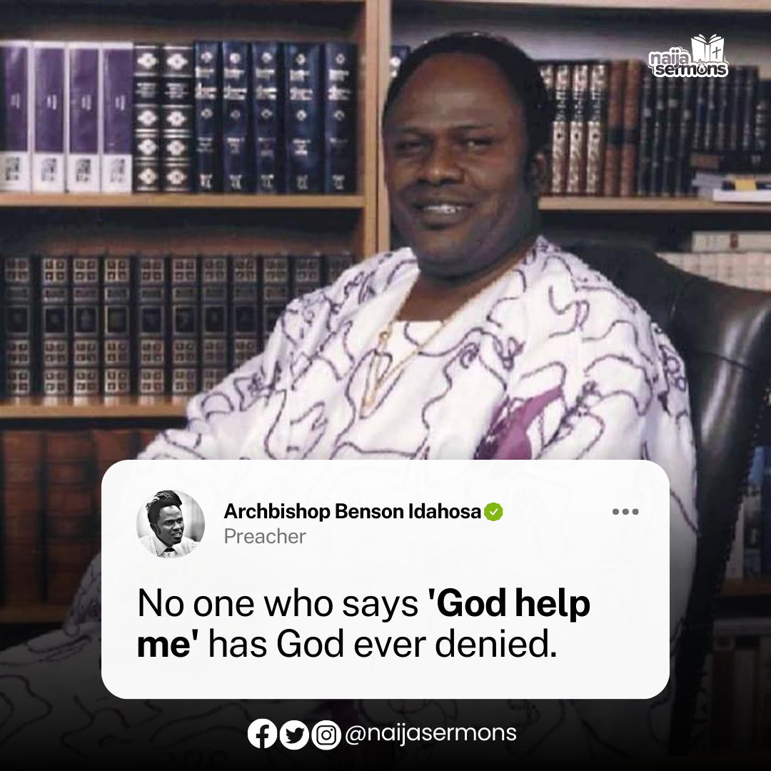 QUOTE OF THE DAY BY ARCHBISHOP BENSON IDAHOSA 3
