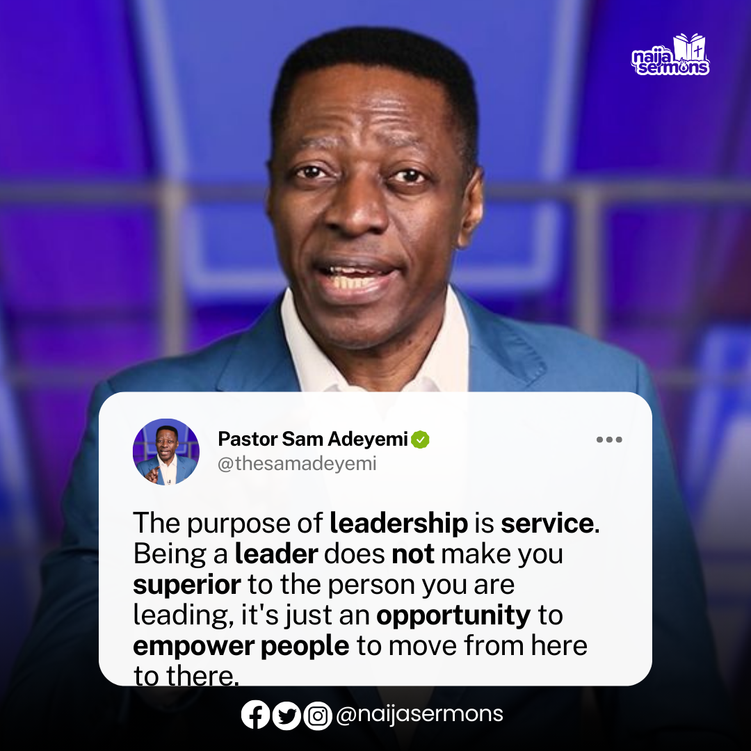QUOTE OF THE DY BY PASTOR SAM ADEYEMI