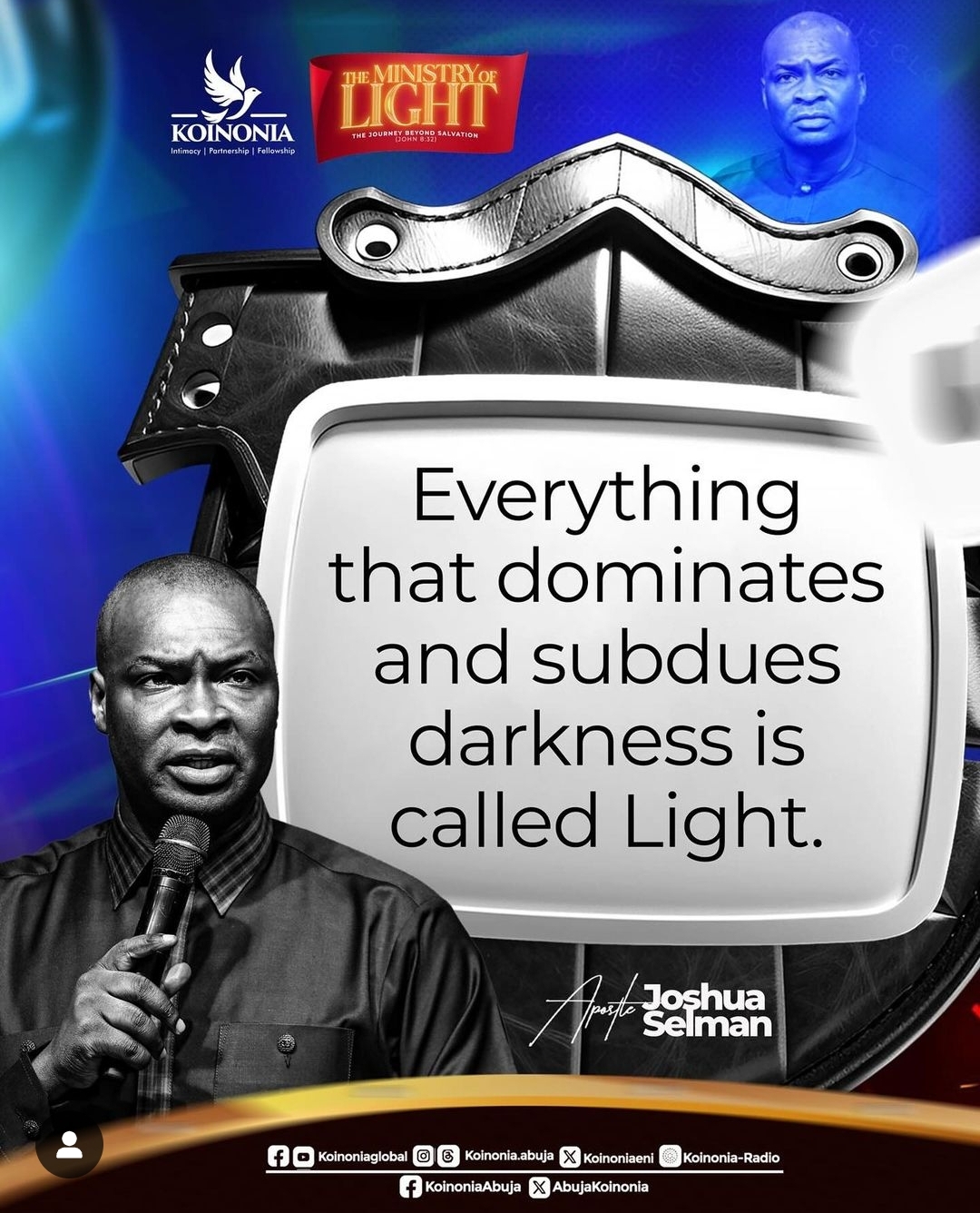 DOWNLOAD MP3: THE MINISTRY OF LIGHT: THE JOURNEY BEYOND SALVATION BY Apostle Joshua Selman 3