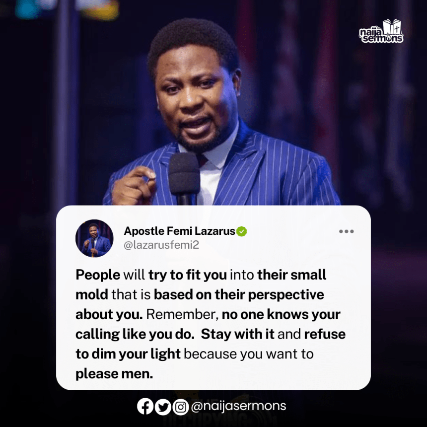 QUOTE OF THE DAY BY APOSTLE FEMI LAZARUS 3