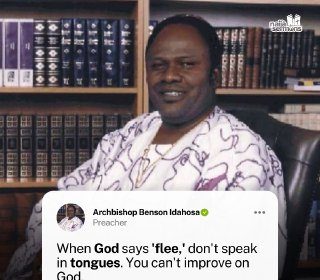 QUOTE OF THE DAY BY ARCHBISHOP BENSON IDAHOSA 16