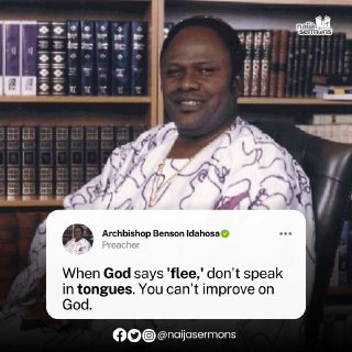 QUOTE OF THE DAY BY ARCHBISHOP BENSON IDAHOSA 1