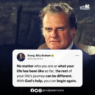 QUOTE OF THE DAY BY EVANG. BILLY GRAHAM