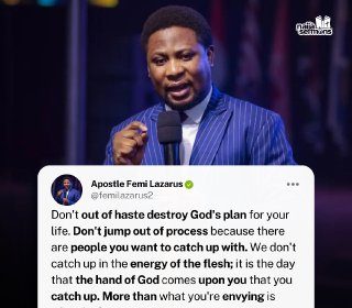 QUOTE OF THE DAY BY APOSTLE FEMI LAZARUS 27