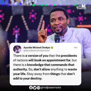 QUOTE OF THE DAY BY APOSTLE MICHAEL OROKPO 3