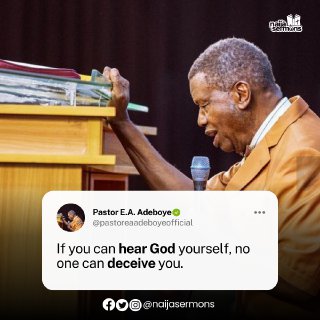 QUOTE OF THE DAY BY PASTOR E.A. ADEBOYE 1