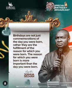 DOWNLOAD MP3: KEYS TO A LIFE OF IMPACT SPECIAL BIRTHDAY BROADCAST 2024 BY Apostle Joshua Selman (June 25, 2024) 2