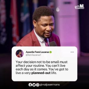 QUOTE OF THE DAY BY APOSTLE FEMI LAZARUS 2