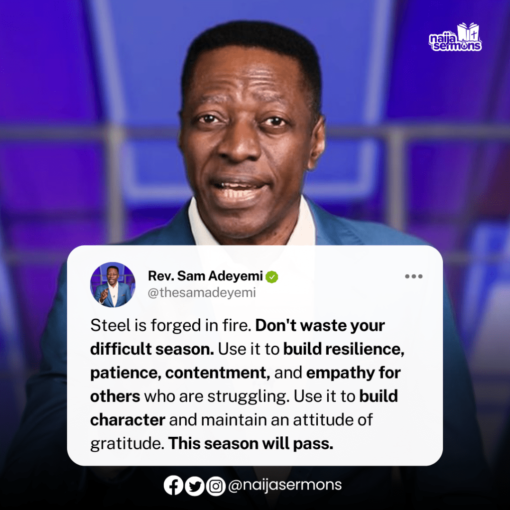 QUOTE OF THE DAY BY REV. SAM ADEYEMI 2