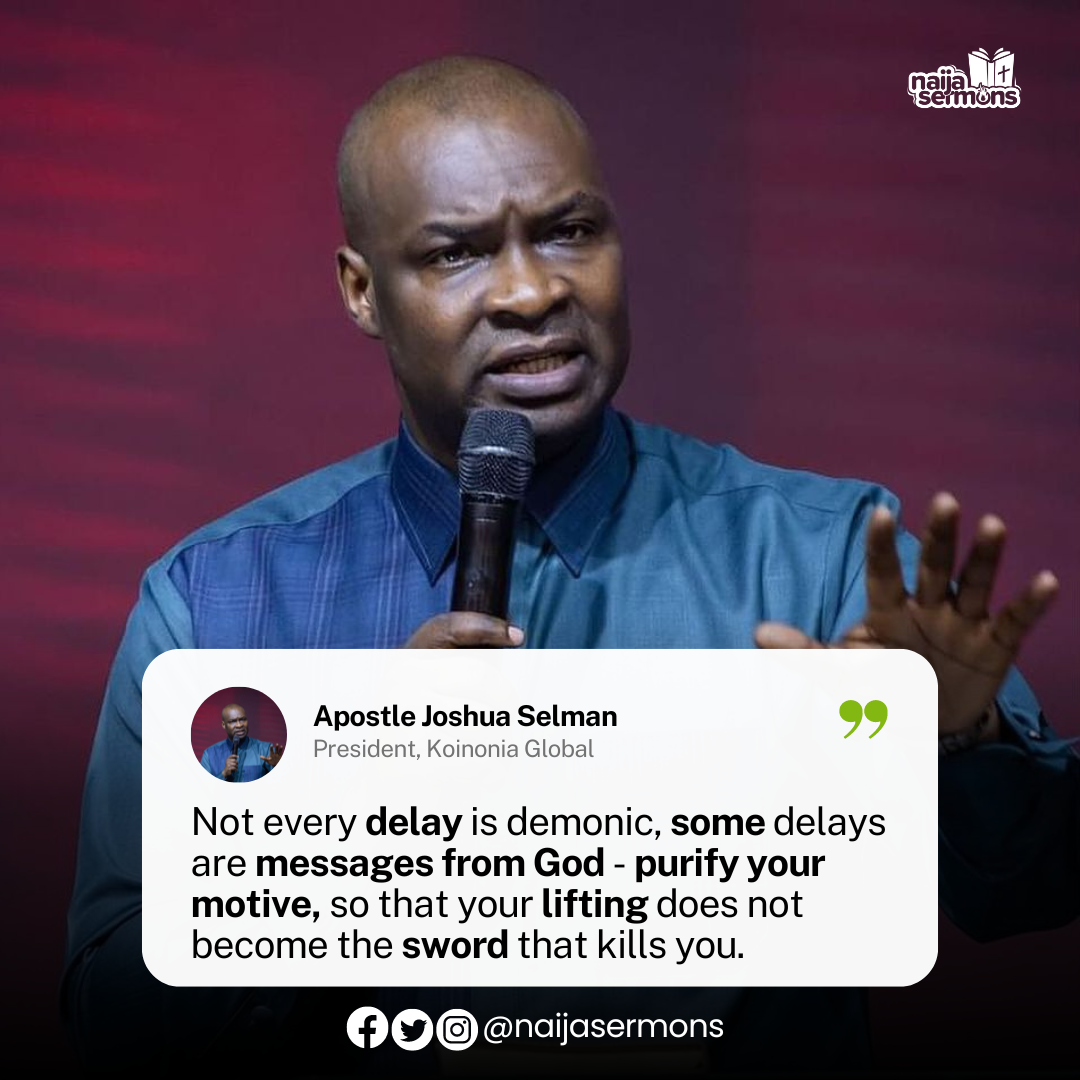 QUOTE OF THE DAY BY APOSTLE JOSHUA SELMAN 3
