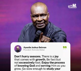 QUOTE OF THE DAY BY APOSTLE JOSHUA SELMAN 29