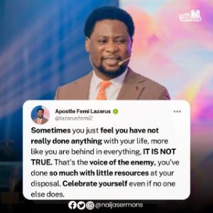 QUOTE OF THE DAY BY APOSTLE FEMI LAZARUS 2