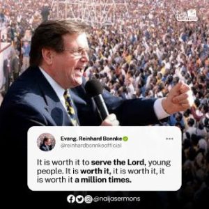 QUOTE OF THE DAY BY EVANG. REINHARD BONNKE 2