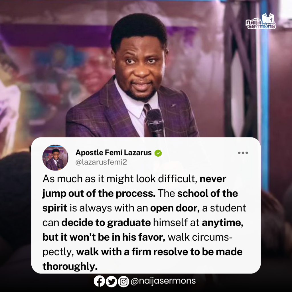 QUOTE OF THE DAY BY APOSTLE FEMI LAZARUS 2