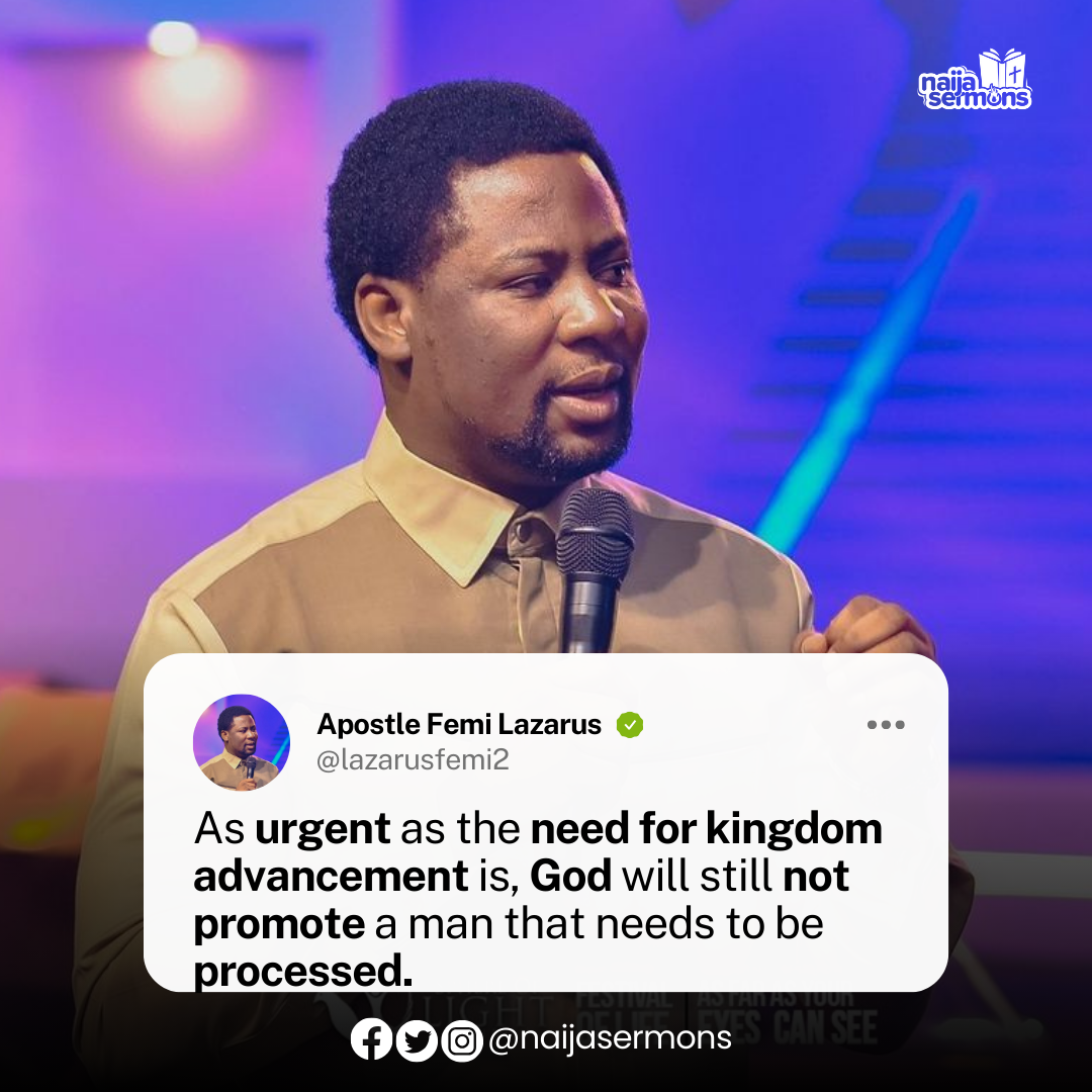 QUOTE OF THE DAY BY APOSTLE FEMI LAZARUS 1