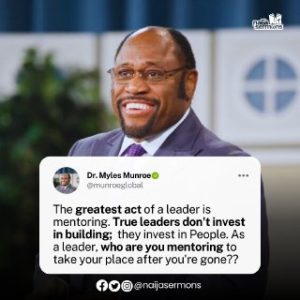 QUOTE OF THE DAY BY DR. MYLES MUNROE 2