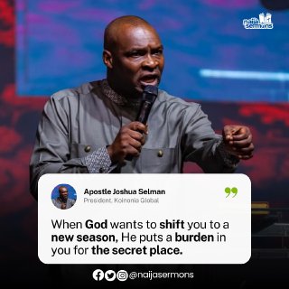 QUOTE OF THE DAY BY APOSTLE JOSHUA SELMAN 1