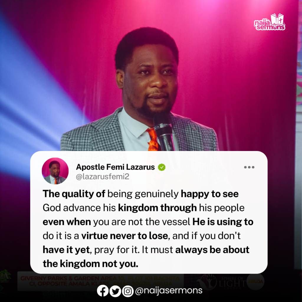 QUOTE OF THE DAY BY APOSTLE FEMI LAZARUS 1