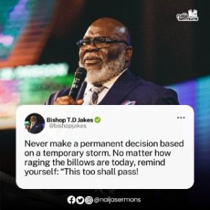 QUOTE OF THE DAY BY BISHOP T.D JAKES 2