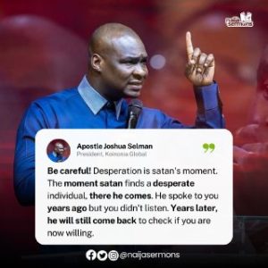 QUOTE OF THE DAY BY APOSTLE JOSHUA SELMAN 2