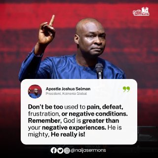 QUOTE OF THE DAY BY APOSTLE JOSHUA SELMAN 1