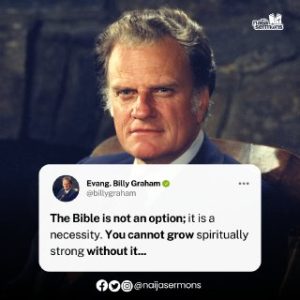 QUOTE OF THE DAY BY EVANG. BILLY GRAHAM 2