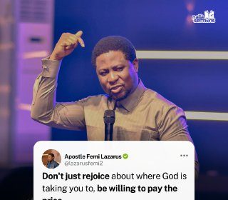 QUOTE OF THE DAY BY APOSTLE FEMI LAZARUS 25