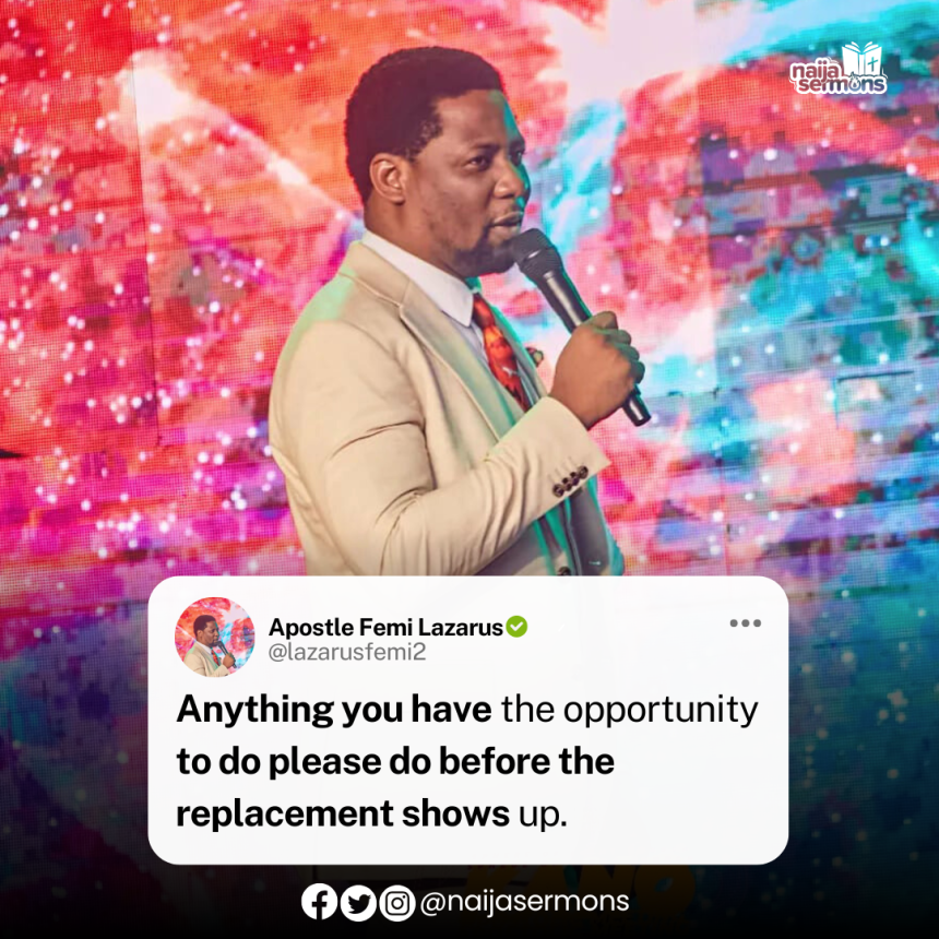 QUOTE OF THE DAY BY APOSTLE FEMI LAZARUS 5