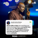 QUOTE OF THE DAY BY APOSTLE JOSHUA SELMAN 10