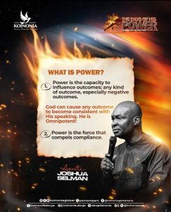 DOWNLOAD MP3: THE DAYS OF HIS POWER (RUNNING WITH THE SENT WORD) BY Apostle Joshua Selman JANUARY 19, 2025 2