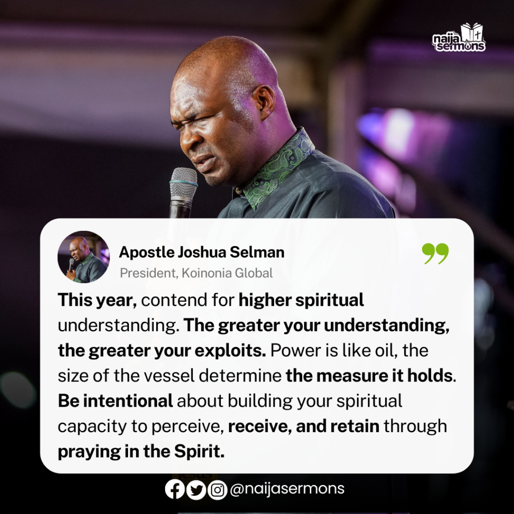 QUOTE OF THE DAY BY APOSTLE JOSHUA SELMAN 2