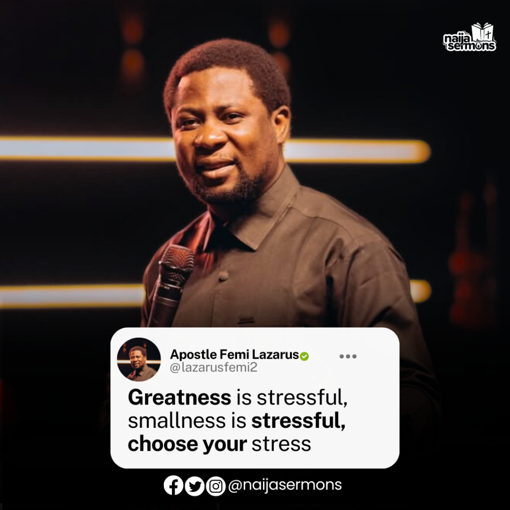 QUOTE OF THE DAY BY APOSTLE FEMI LAZARUS 2