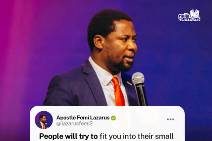 QUOTE OF THE DAY BY APOSTLE FEMI LAZARUS 19