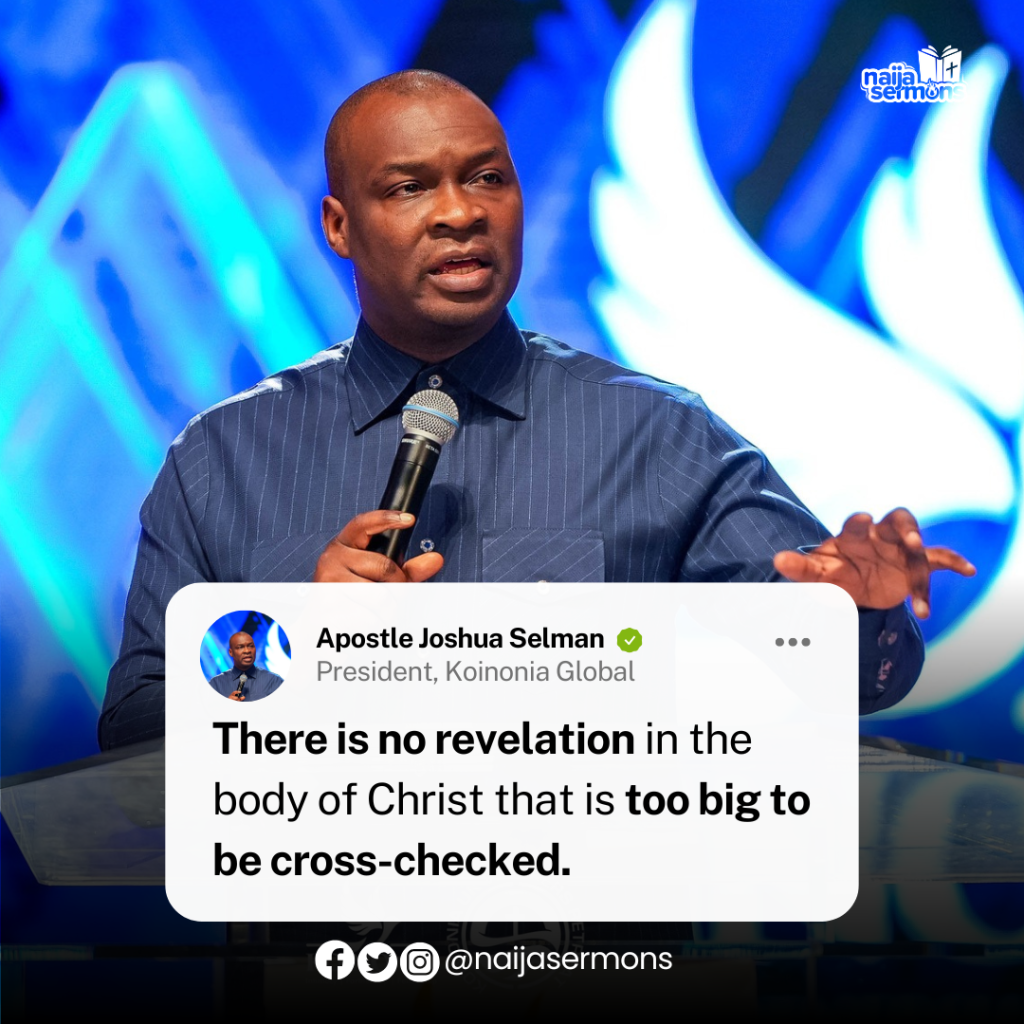 QUOTE OF THE DAY BY APOSTLE JOSHUA SELMAN 2