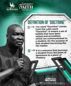 DOWNLOAD MP3: The Fundamental Doctrines Of The Faith Part 1 - 3 BY Apostle Joshua Selman FEBRUARY 9, 2025 2