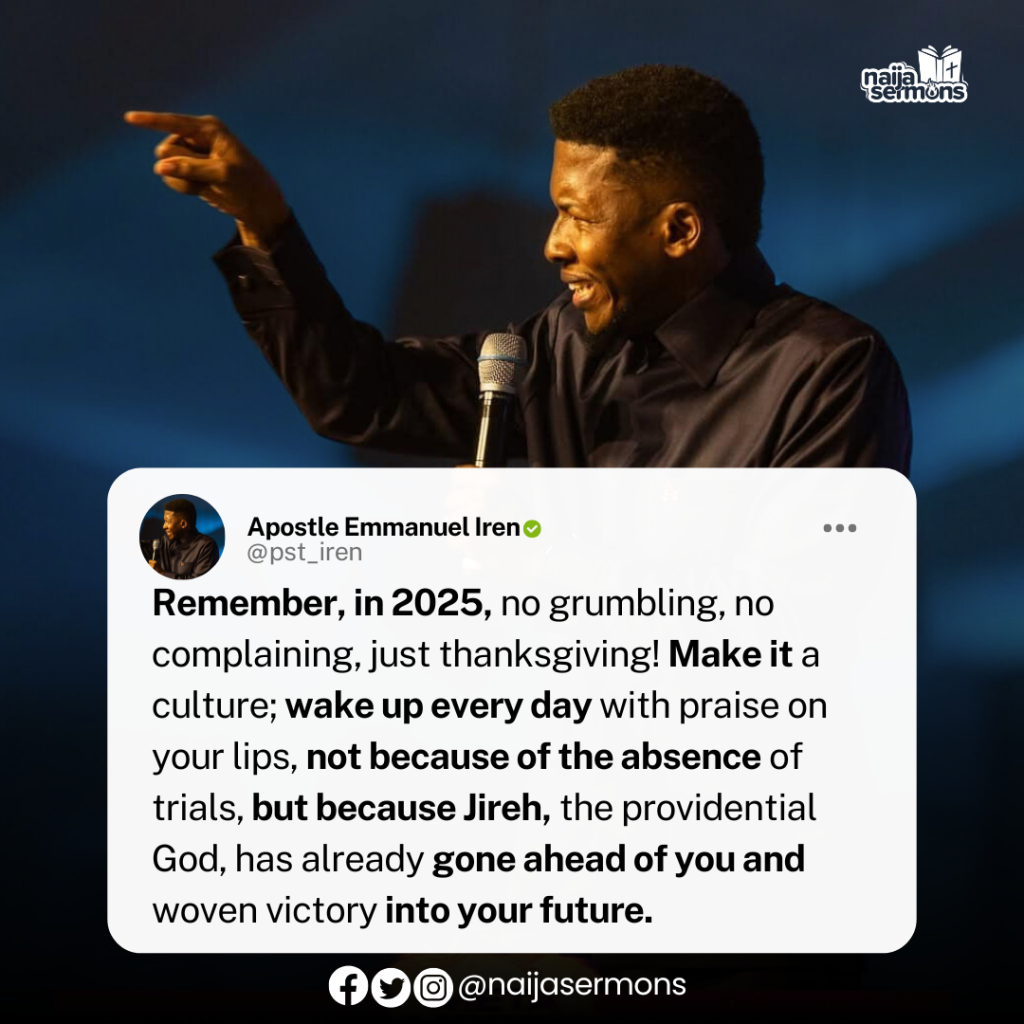 QUOTE OF THE DAY BY APOSTLE EMMANUEL IREN 2