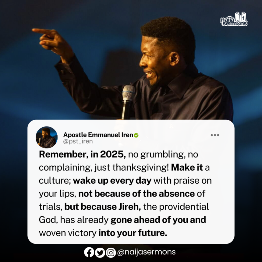 QUOTE OF THE DAY BY APOSTLE EMMANUEL IREN 3