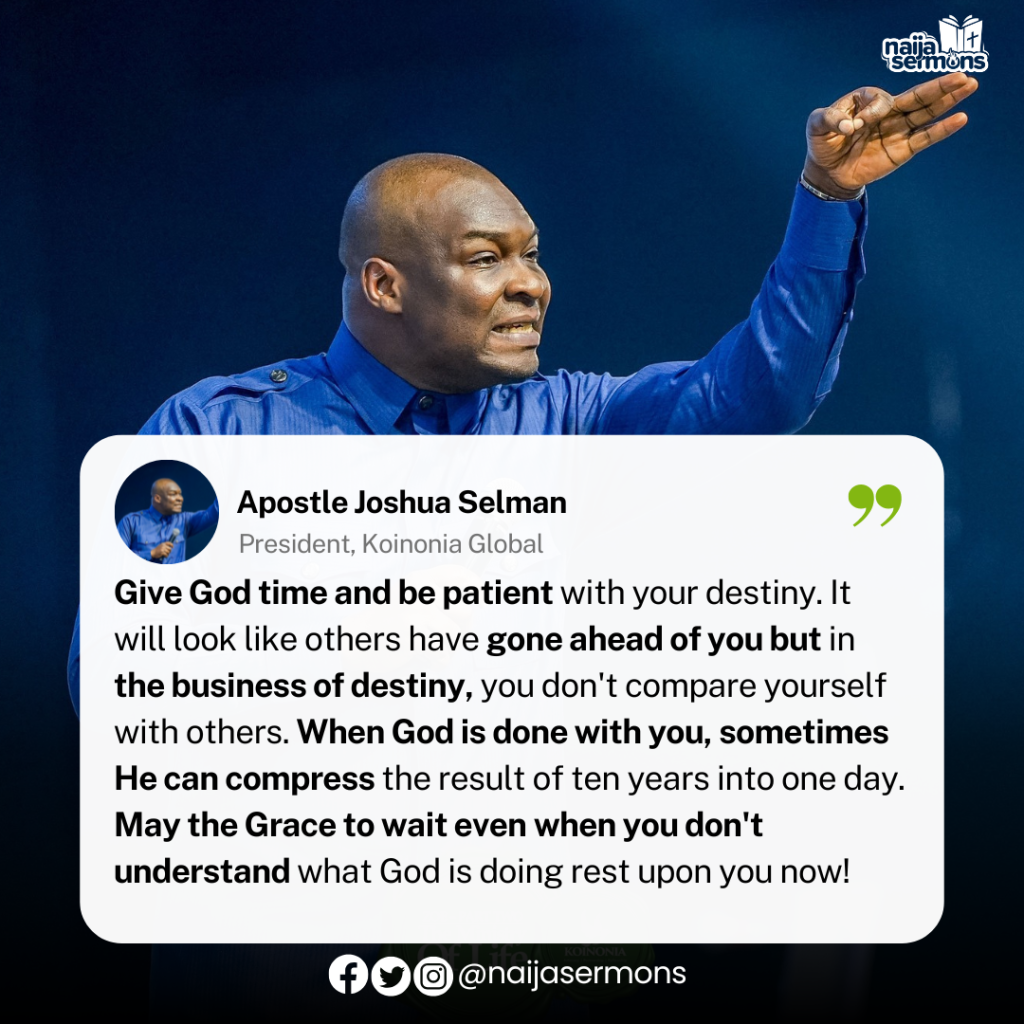 QUOTE OF THE DAY BY APOSTLE JOSHUA SELMAN 2