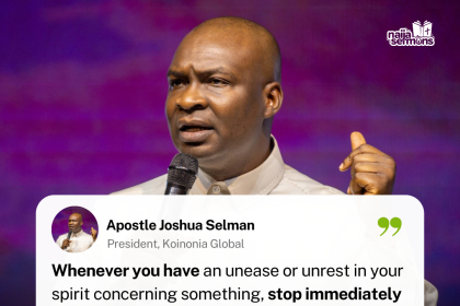 QUOTE OF THE DAY BY APOSTLE JOSHUA SELMAN 14