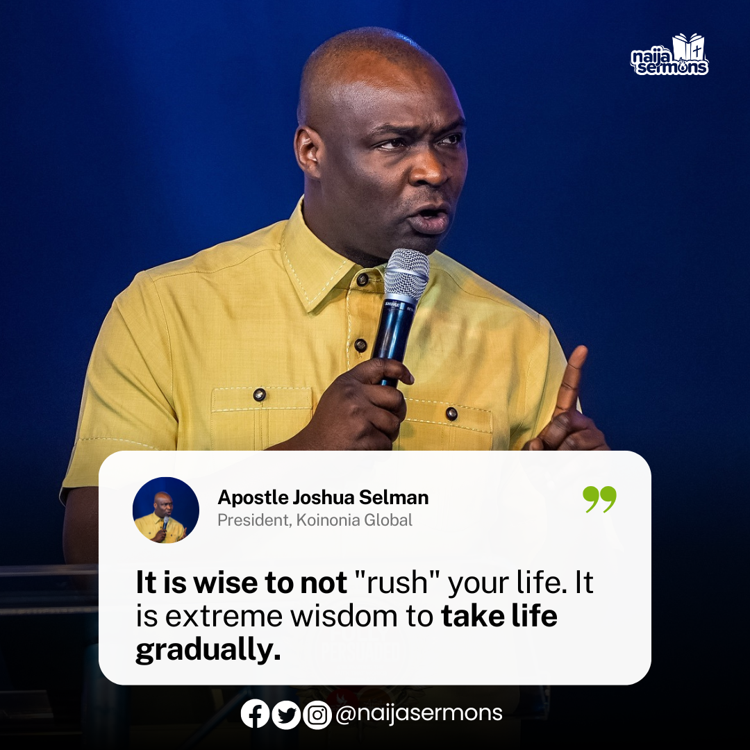 QUOTE OF THE DAY BY APOSTLE JOSHUA SELMAN 1