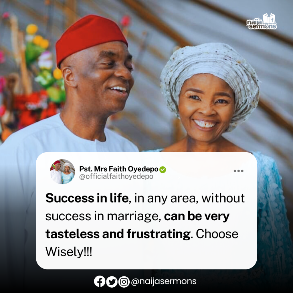 QUOTE OF THE DAY BY PST. MRS FAITH OYEDEPO 2