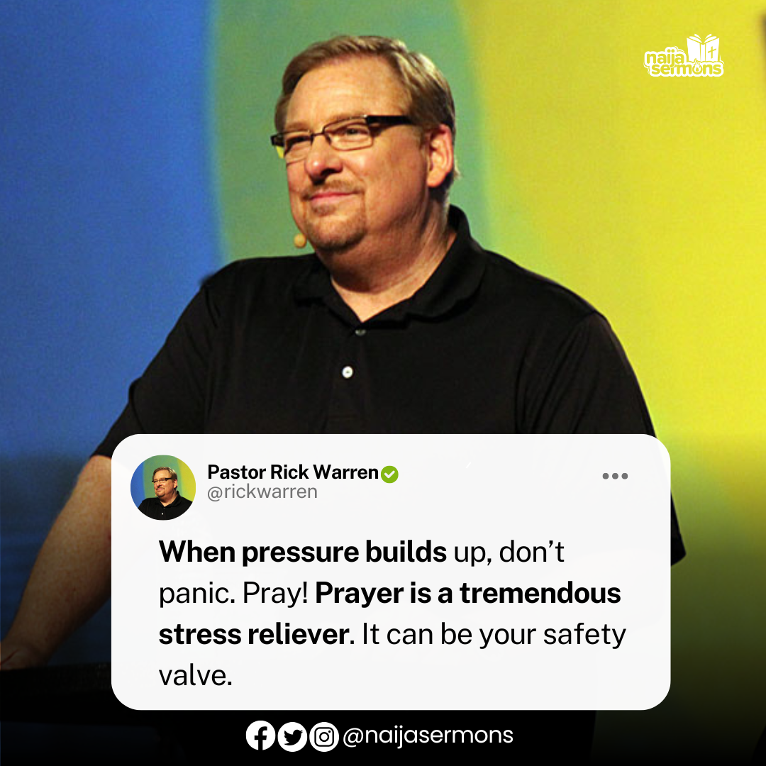 QUOTE OF THE DAY BY PASTOR RICK WARREN 1