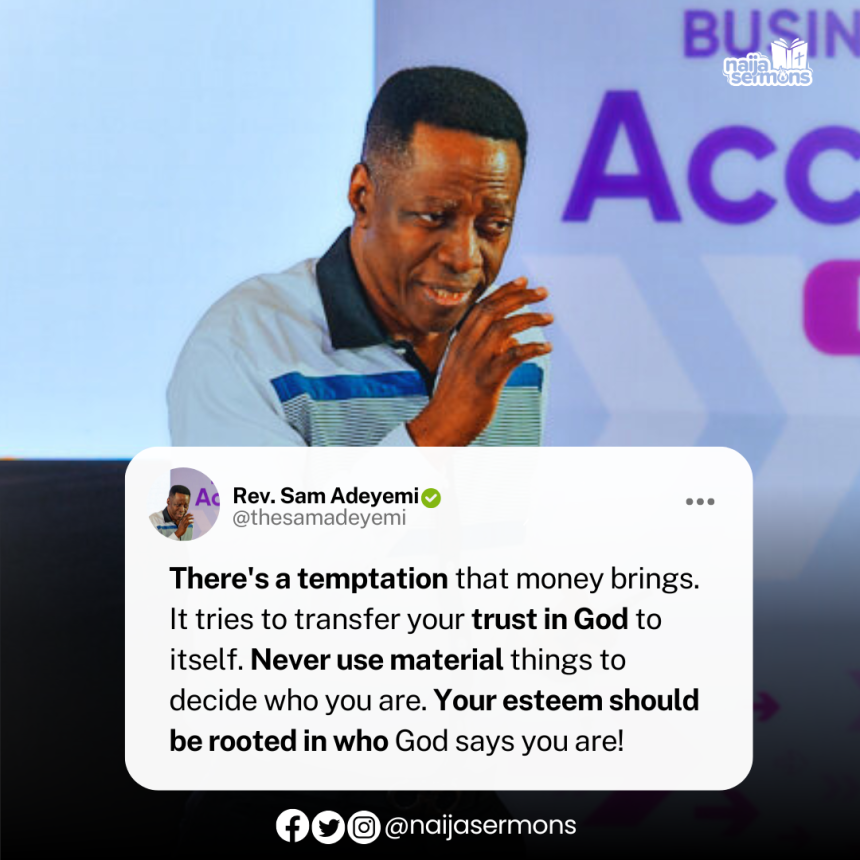 QUOTE OF THE DAY BY REV. SAM ADEYEMI 1