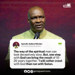 QUOTE OF THE DAY BY APOSTLE JOSHUA SELMAN 7