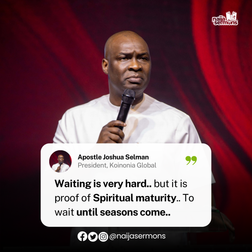 QUOTE OF THE DAY BY APOSTLE JOSHUA SELMAN 7