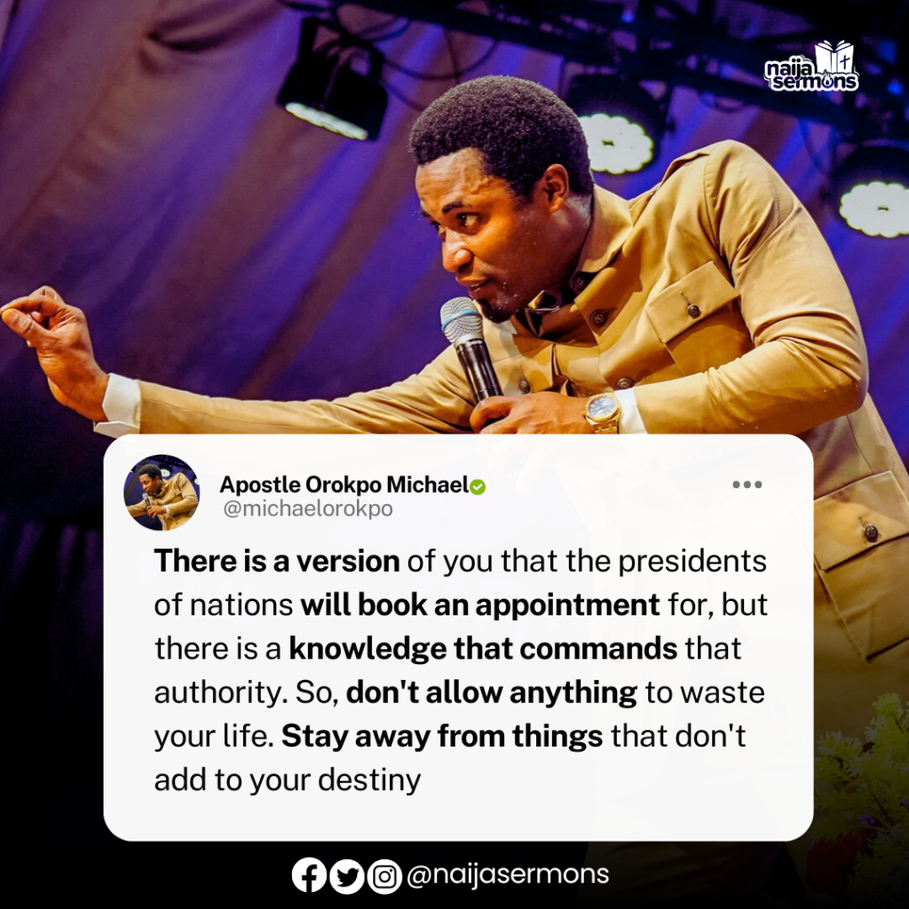 QUOTE OF THE DAY BY APOSTLE OROKPO MICHAEL 2