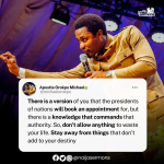 QUOTE OF THE DAY BY APOSTLE OROKPO MICHAEL 5