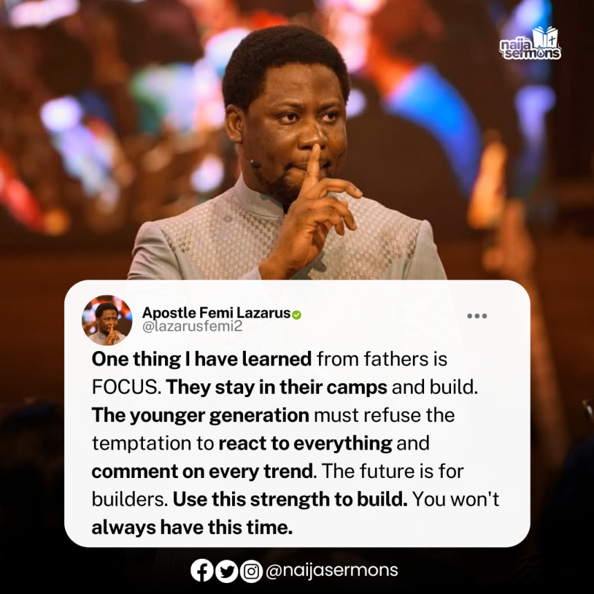 QUOTE OF THE DAY BY APOSTLE FEMI LAZARUS 3