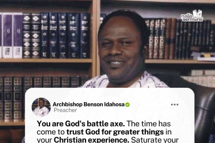 QUOTE OF THE DAY BY ARCHISHOP BANSON IDAHOSA 15